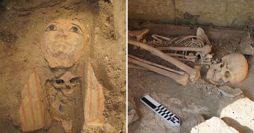 Mısır'ın Sakkara nekropolünde 4.500 yıllık bir kaya mezarı bulundu.