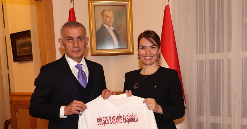 Başkan TFF Hachead’in Macaristan maçından önce Büyükelçiliği Ziyaret