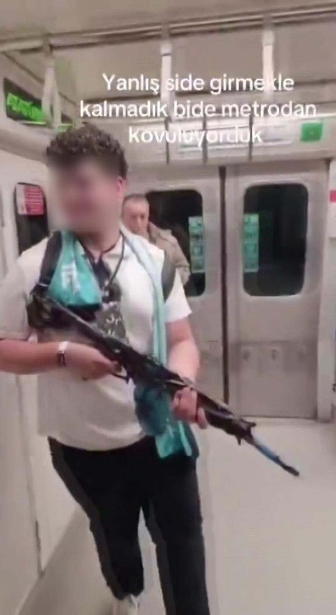 Metroda oyuncak tabancayla beni korkutup sosyal medyada paylaştı! Tutuklu 2