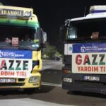 Kocaeli'den Gazze'ye dualarla yardım tırları gönderildi